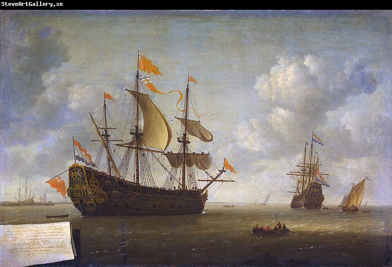 Jeronymus van Diest The seizure of the English flagship 'Royal Charles,' captured during the raid on Chatham, June 1667.